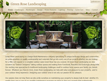 Tablet Screenshot of greenroselandscaping.com